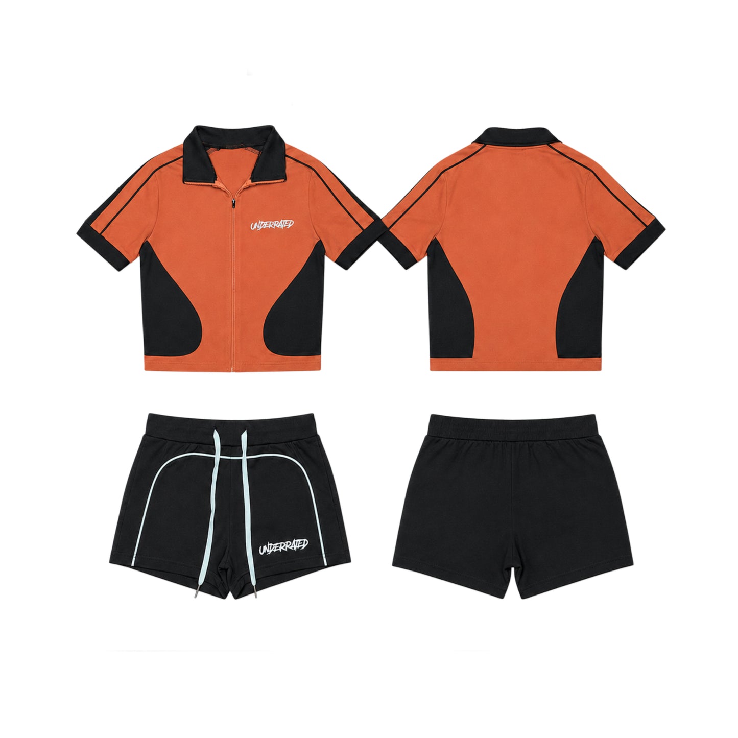 Underrated Copper Zip Up Set
